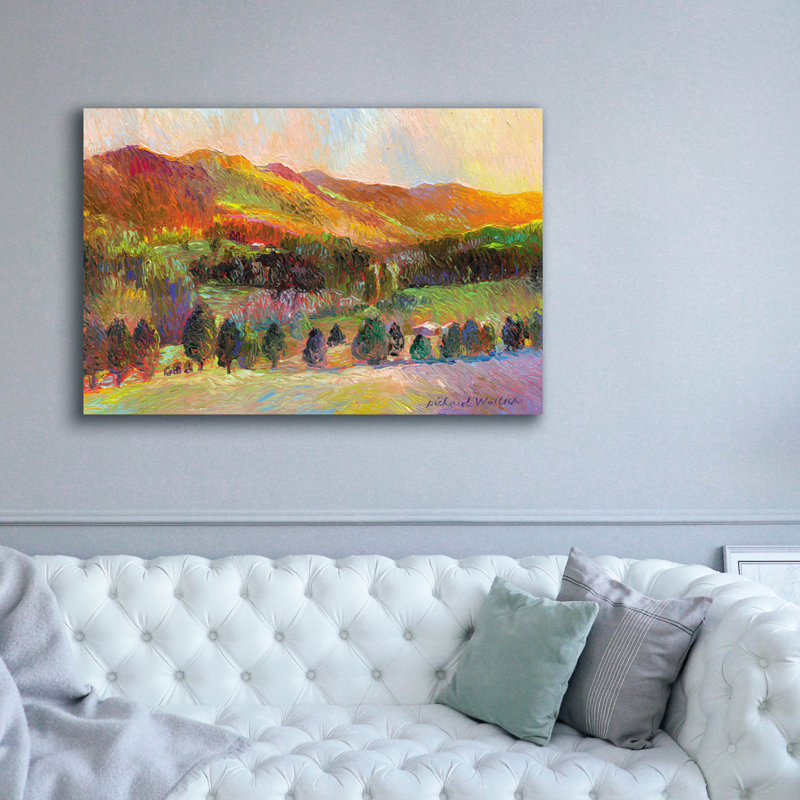 «Colorado Sunset» par Richard Wallich, art mural sur toile, H 40 po x l 60 po x P 1,5 po