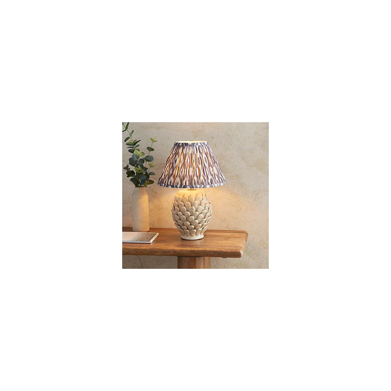 Layered Leaf Table Lamp, Pearl Grey
