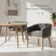 Chaise de salle à manger demi-tonneau Mid-Century