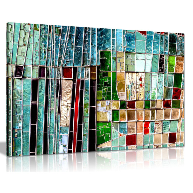 Stained Window - Wrapped Canvas Print, 20cm H x 31cm W