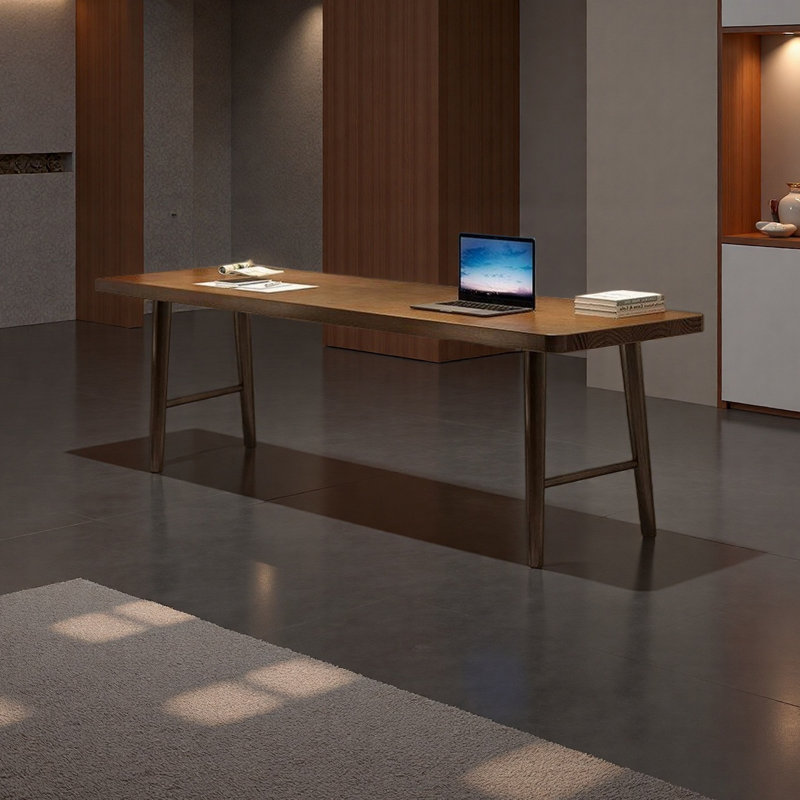 Nordic Modern Solid Wood Double Desk