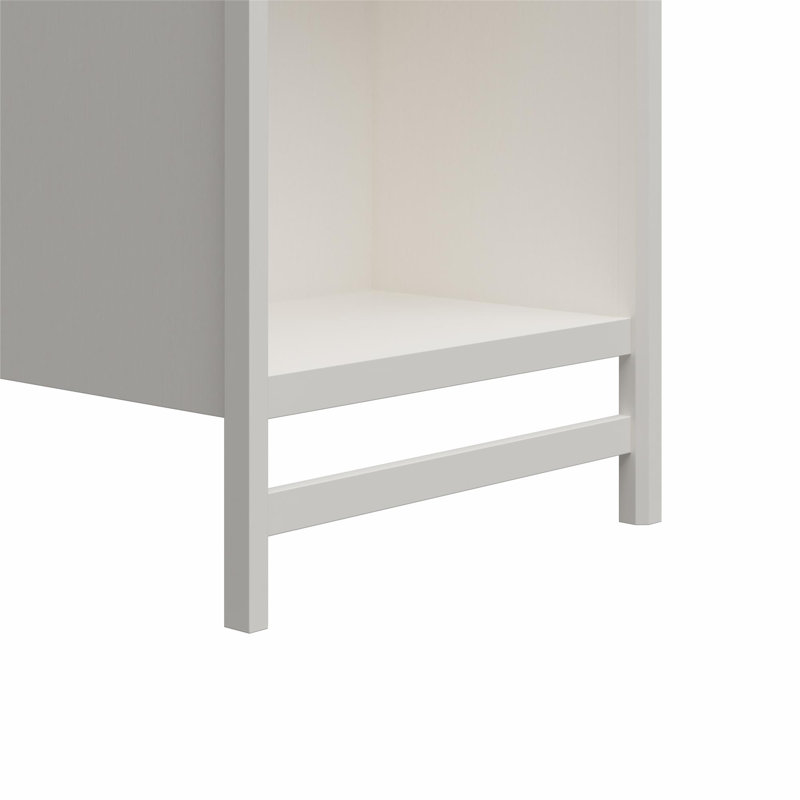 Illyria 2-Shelf Double Clothing Rod Closet Tower, 83.43" H x 23.7" W x 16.06" D
