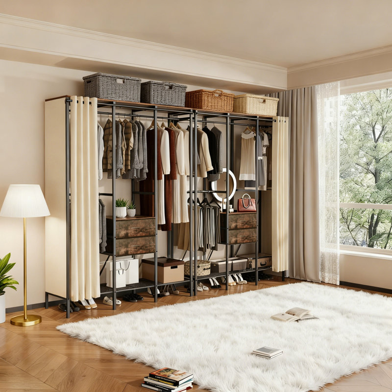 Anesu 150cm Freestanding Clothes Rack