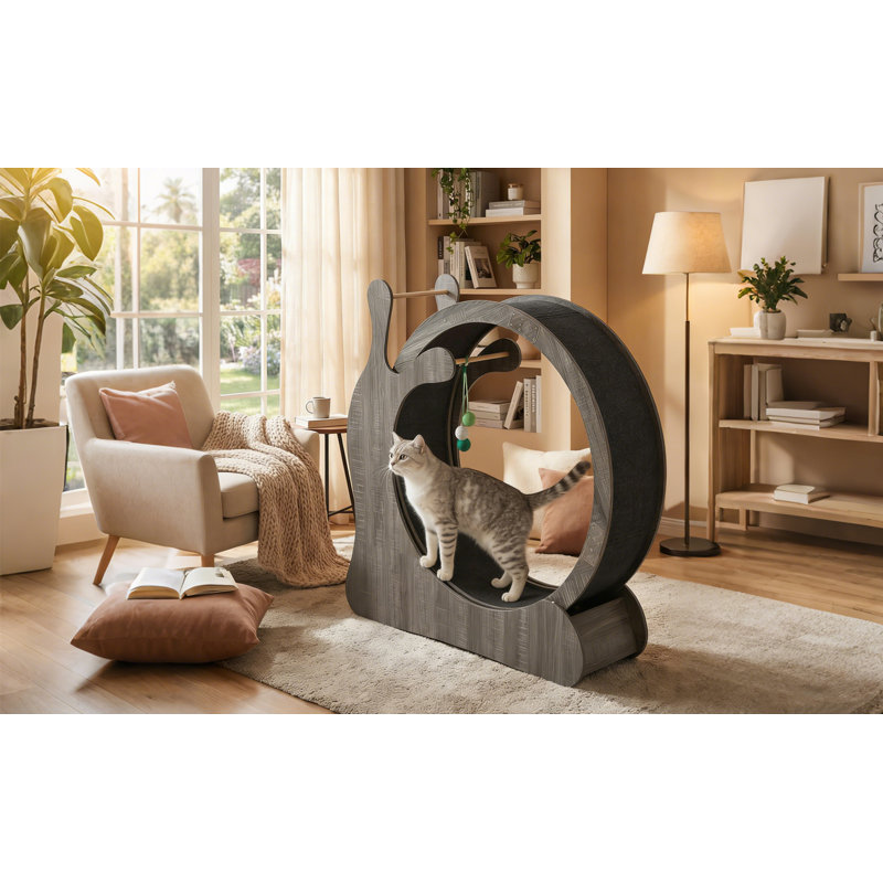 Scratching Post, 116cm (W) x 36cm (D) x 111cm (H), Grey