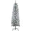 Arbre de Noël artificiel 5 pi avec 263 pointes floquées et base en métal