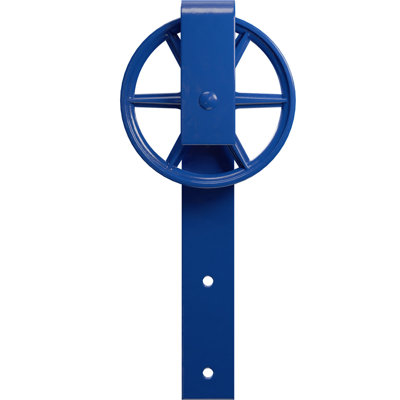 Ensemble de quincaillerie de porte de grange simple standard Premium Wagon Wheel Roller Hanger