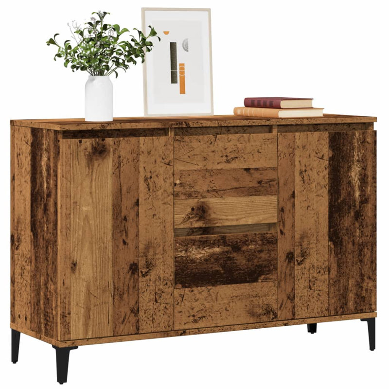 Wall Shelf 102x30x29 cm Engineered Wood, Old Wood