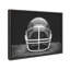«Vintage Football Helmet on Black» par Saint and Sailor Studios, reproduction d'art sur toile encadrée
