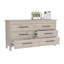 Commode double 6 tiroirs Hms, quatre pieds, plateau supérieur, six tiroirs