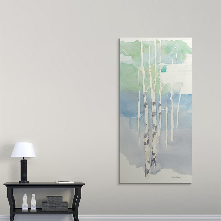 «Aspens Panel I» Aniel, reproduction d'art, H 60 po x l 30 po x P 1,5 po, Toile