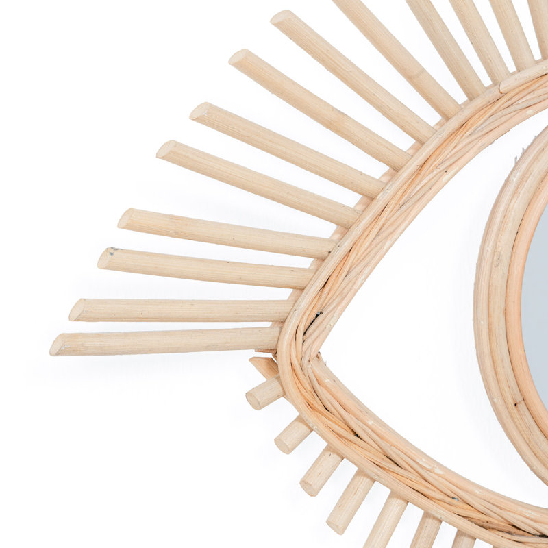 Haven Rattan Flat Wall Mirror