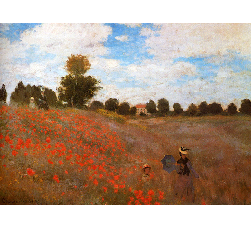 Les Coquelicots, 17" H x 24" W