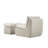 Comfortable Compact Sofa With Ottoman For Versatile Living Spaces