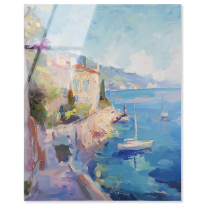 Harbour Hues, reproduction acrylique à motif côtier par Art Remedy