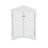 Delyra Modern Triangle Corner Cabinet With Adjustable Shelves And Moisture-Proof MDF-126187302-126187304