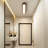 1-Light Modern Farmhouse 32W LED Linear Wood Flush Mount Ceiling Light