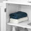 Armoire de rangement blanche sous le lavabo - 2 portes