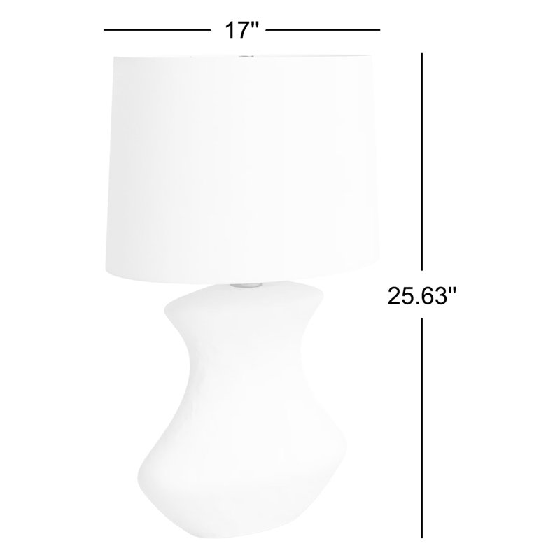 Bone Table Lamp, Matte White