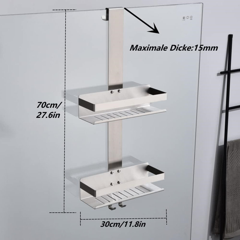Drill / Screw Stainless Steel Shower Caddy