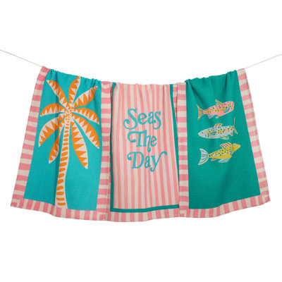 Seas The Day Coastal Kitchen Towel Set