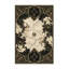 Tapis moelleux doux et moelleux Kline Glam en vert - reliure beige-1035822695