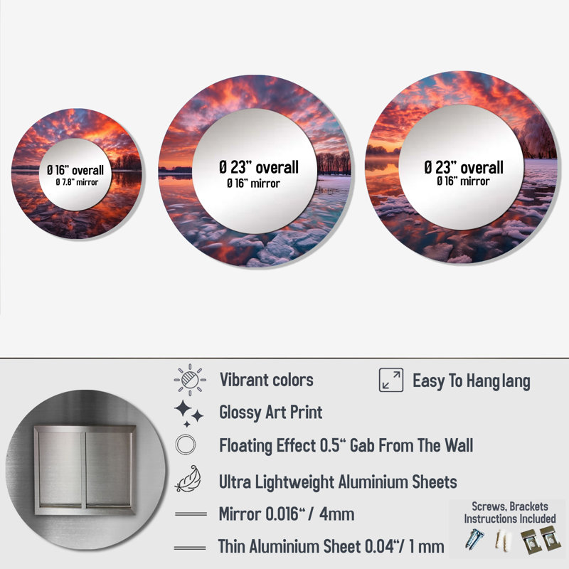 Miroir mural Brasen