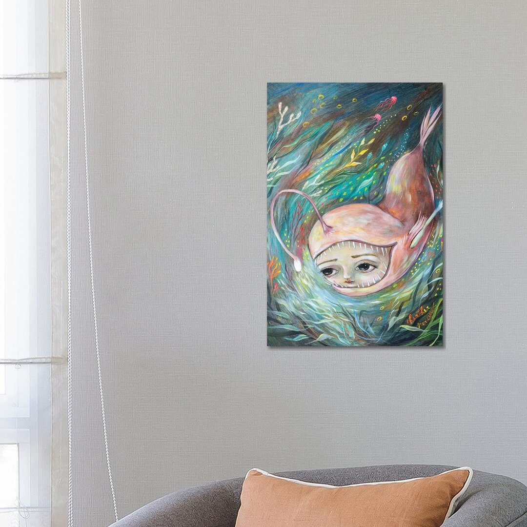 Anglerfisch Illumination von Heather Renaux - Giclée auf Leinwand ohne Rahmen