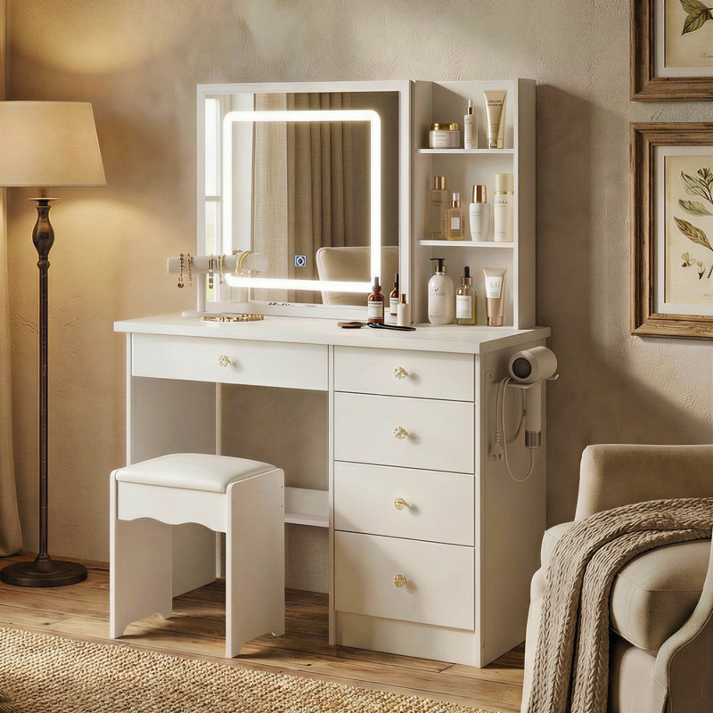 Jenkinsburg Vanity, White