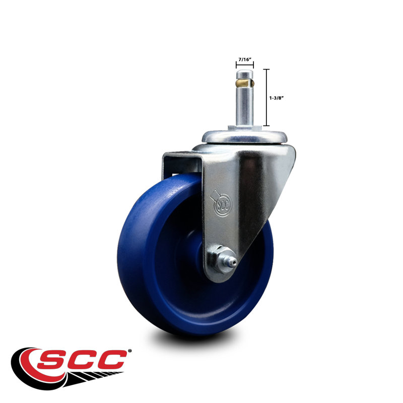 Solid urethane Swivel Grip Ring Stem Caster