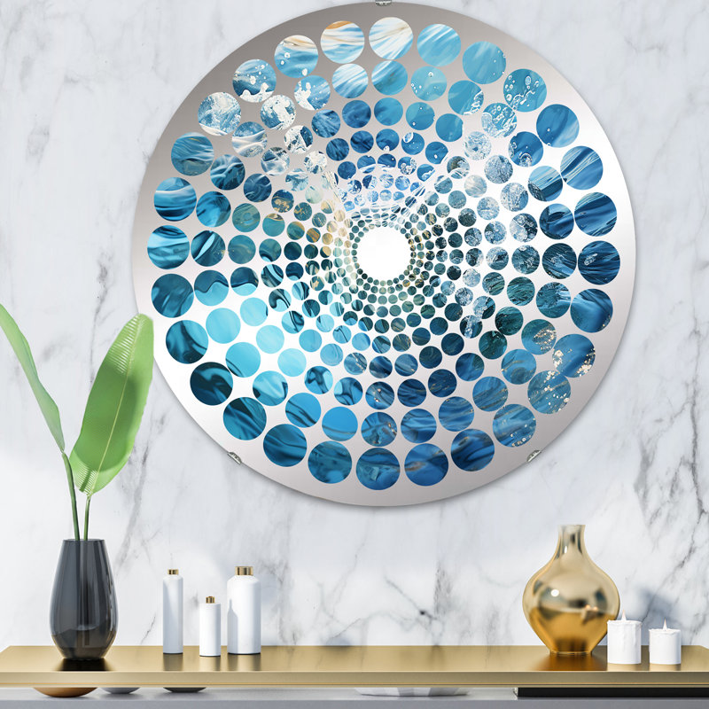 Miroir mural rond, H 31,4 po x l 31,4 po