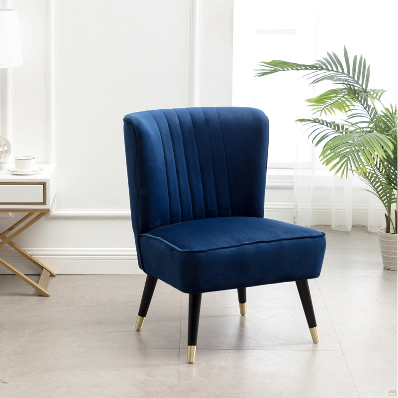 Fauteuil d'appoint Elon, Bleu