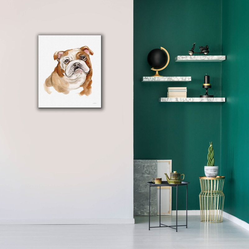 Art mural sur toile Winston Porter «Dog Portrait 3» par Katrina Pete, H 30 po x l 26 po x P 1,5 po