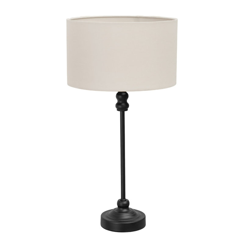 Reselva Lamp, Black Base/White Shade