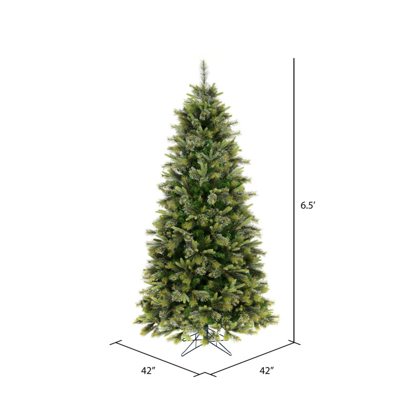 Cashmere 9.5' Green Artificial Christmas Tree, 6.5' H, Unlit