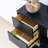 Fashionable black furniture bookcase