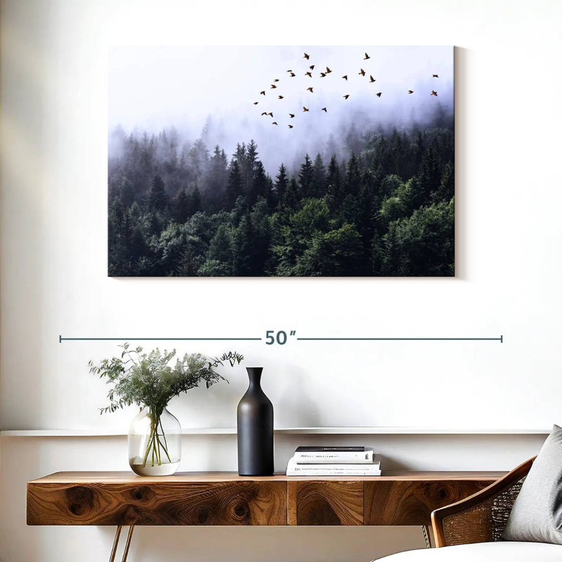 Paysage forestier apaisant Kerrick, H 26 po x l 39 po