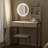 Modern Makeup Vanity Set, Small Vanity Desk with Mirror and Lights, Makeup Vanity Table with LED Mirror, 3 Lighting Modes-419210075