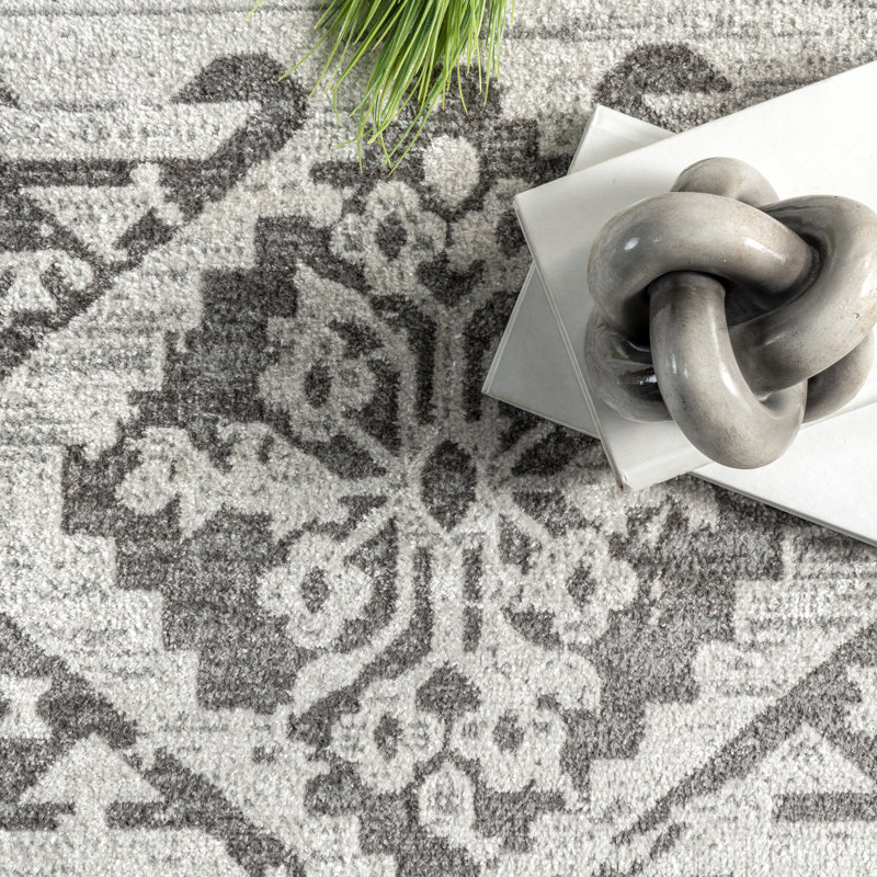 Tapis traditionnel lavable à la machine Serena SpinClean, Tapis de couloir 2 pi 6 po x 8 pi