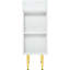Meuble-lavabo blanc 21,6 po - Meuble-lavabo en céramique et meuble latéral droit, meuble-lavabo, armoire, porte, moderne-1359837019