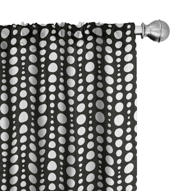 Semi-Sheer Rod Pocket Curtain Panels, 28" x 84"