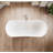 69"x28" White Double-slope Freestanding Bathtub In Engineered Solid Surface Stone