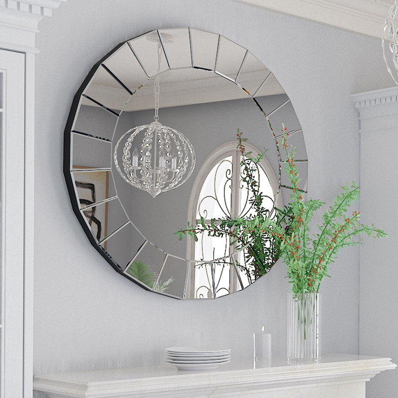 Kyrstin Round Wall Mounted Accent Mirror