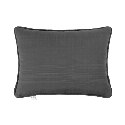 Reversible Pillow With Self Cording From Spun Polyester Outdoor Fabric.