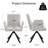 Swivel Upholstered Dining Chair with Metal Legs-1279621861