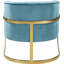 Fauteuil demi-tonneau en velours 30 po Carter-759288831