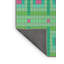 Tapis vert/rose à motifs Benesh-1922965373