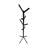 Coat Rack, Hall Tree, Free Standing, 8 Hooks, Entryway, 70"H, Bedroom, Black Metal, Contemporary, Modern-2112314106