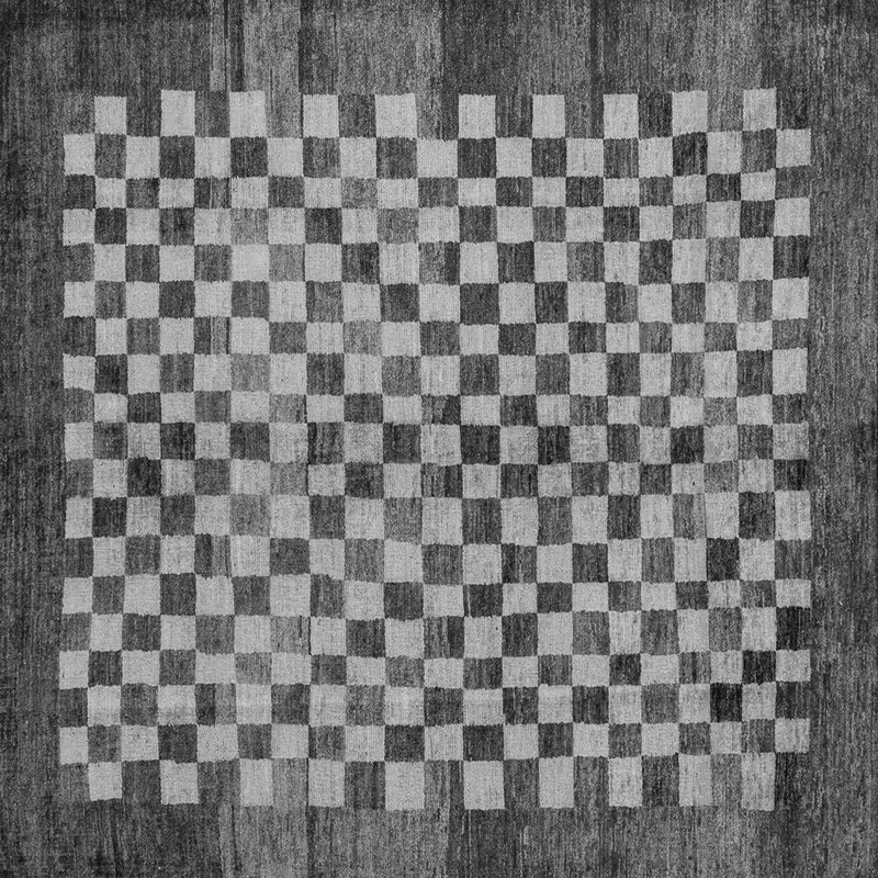 Nandram Geometric Indoor Rug, Square 7'