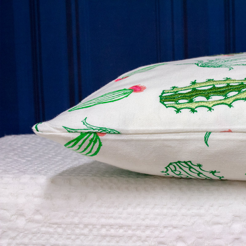 Floral Square Throw Pillow Cover