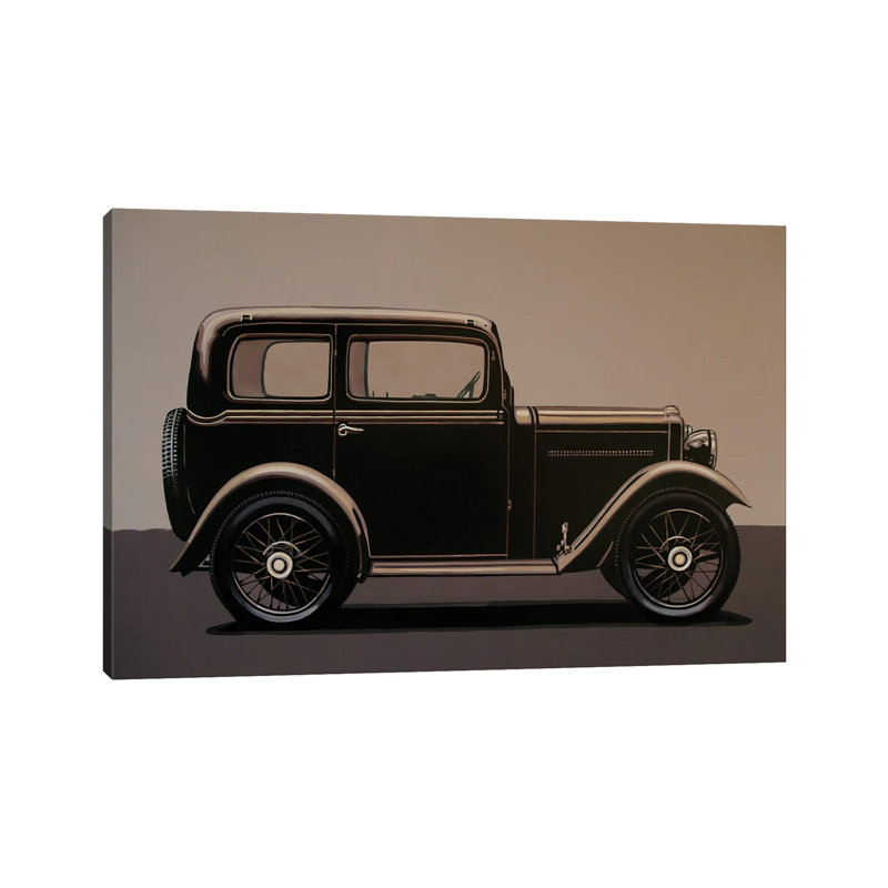 Morris Minor Saloon 1928 by Paul Meijering - Wrapped Canvas Print